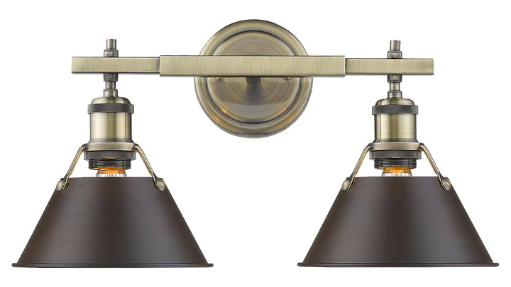 2 Light Bath Vanity by Golden