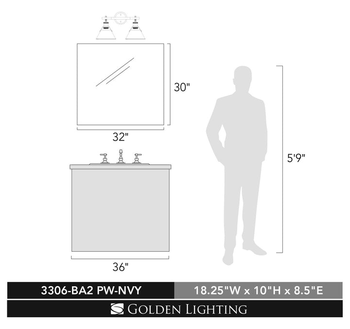 2 Light Bath Vanity