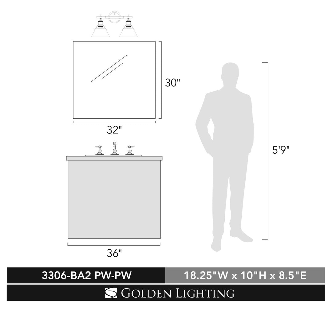 2 Light Bath Vanity
