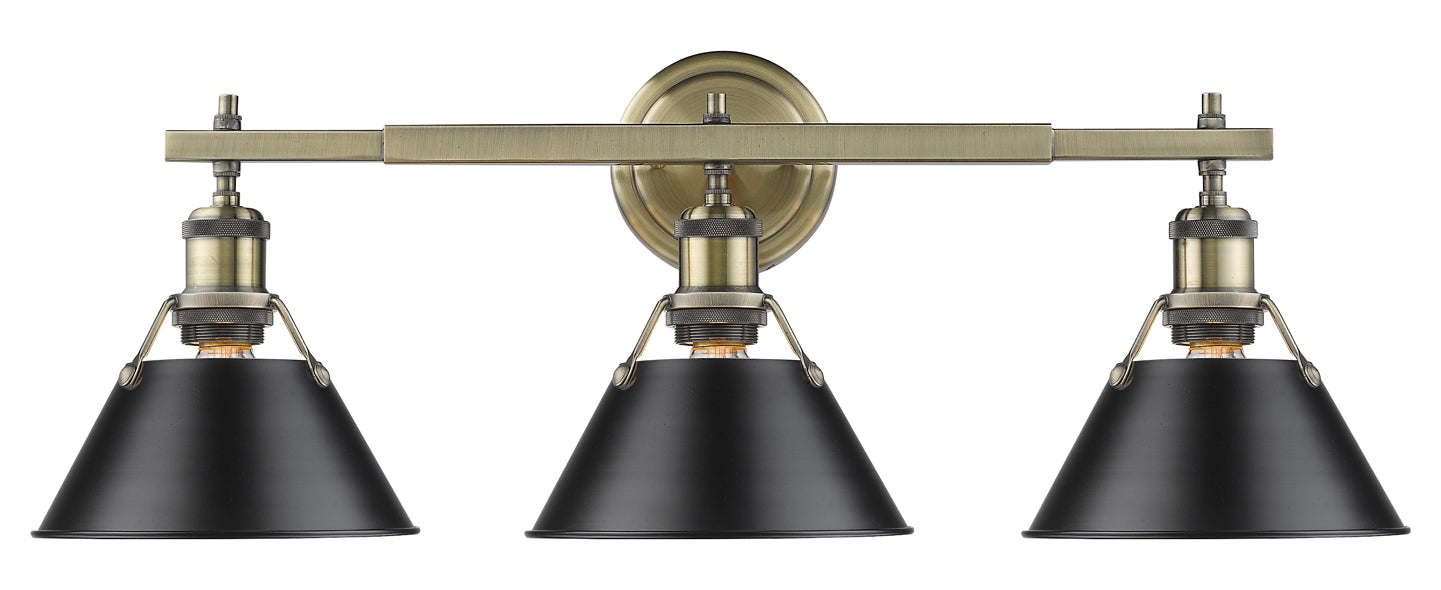 3 Light Bath Vanity by Golden