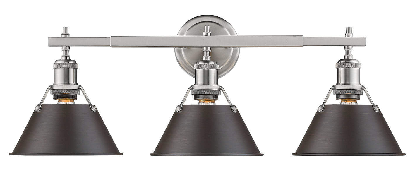 3 Light Bath Vanity by Golden