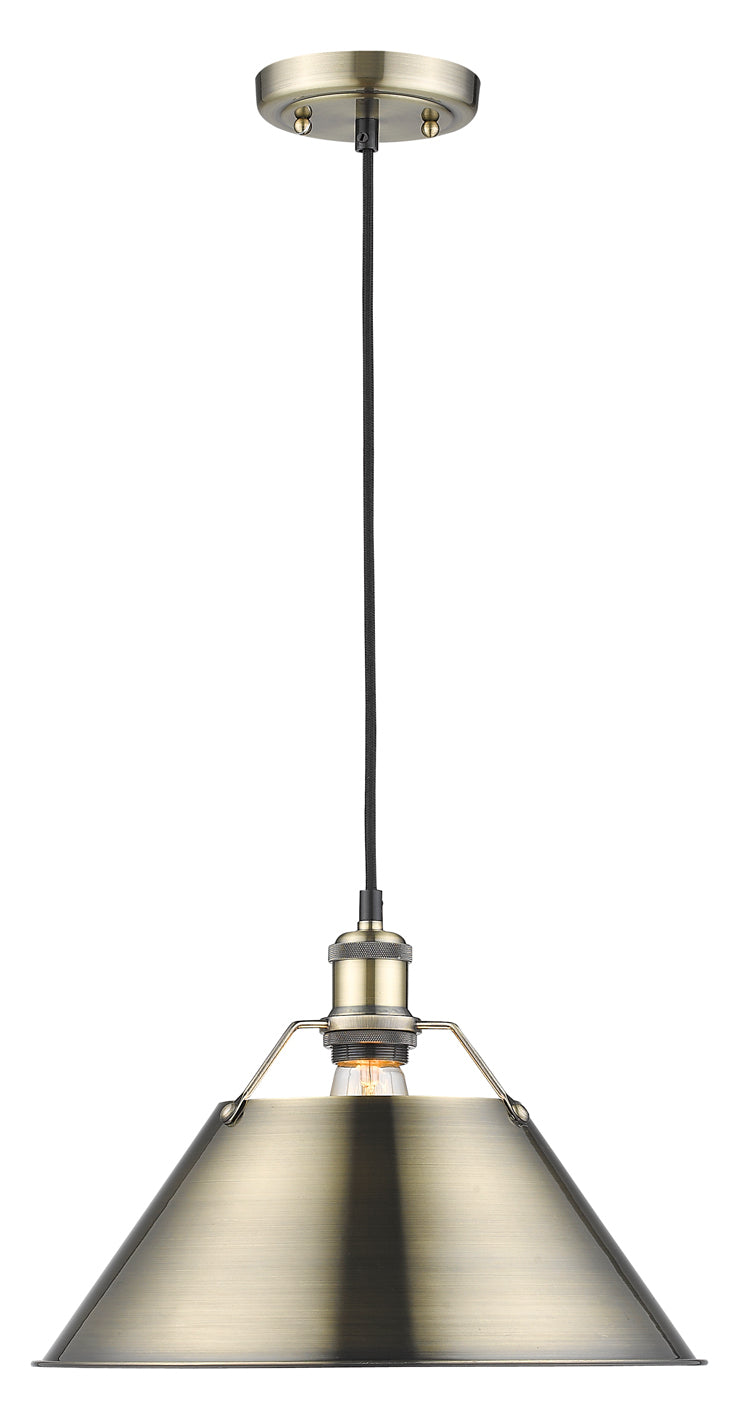 1 Light Pendant - 14In. by Golden