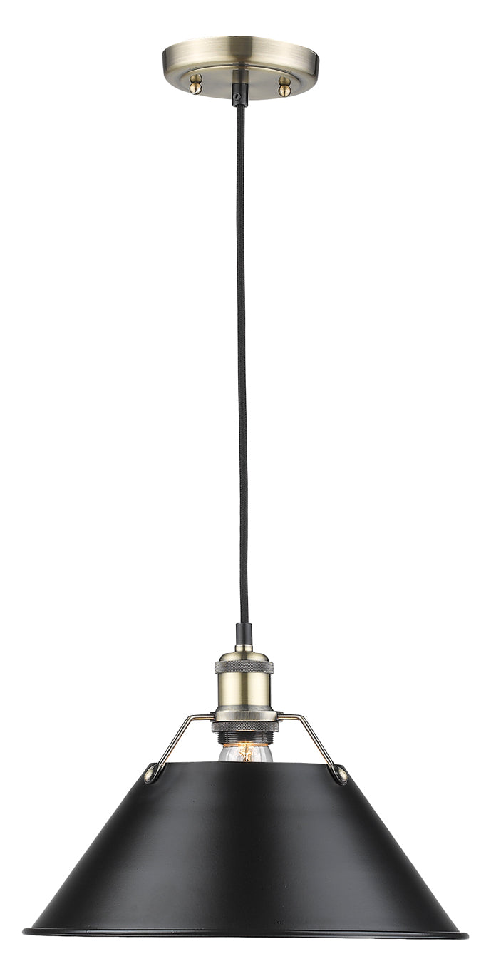 1 Light Pendant - 14In. by Golden