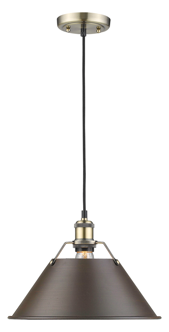 1 Light Pendant - 14In. by Golden