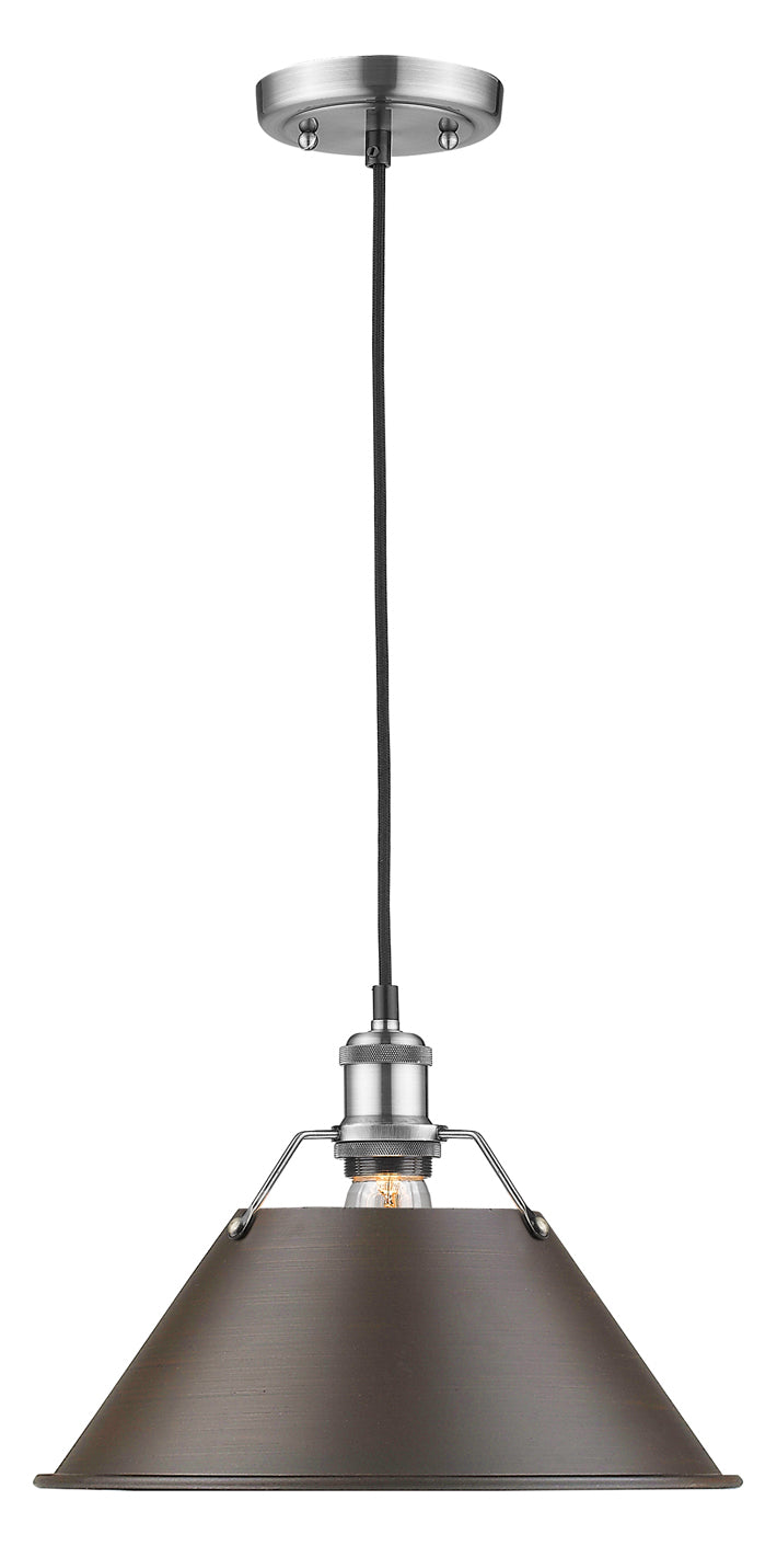1 Light Pendant - 14In. by Golden