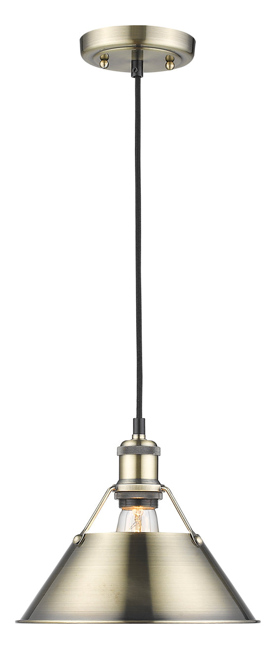1 Light Pendant - 10In. by Golden