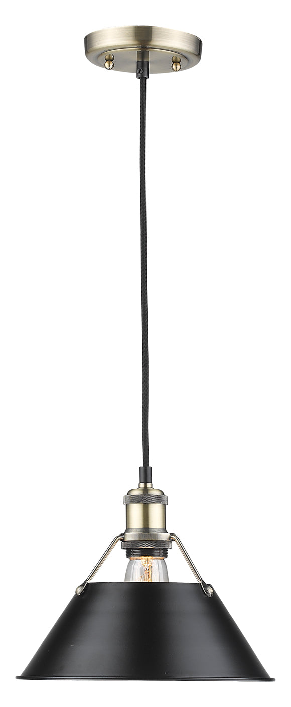 1 Light Pendant - 10In. by Golden