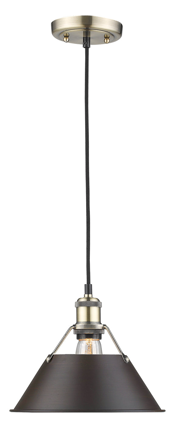 1 Light Pendant - 10In. by Golden