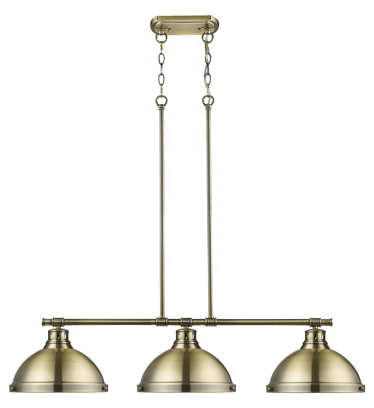 3 Light Linear Pendant by Golden