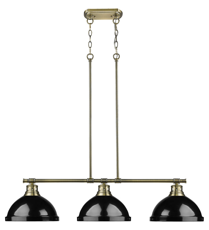 3 Light Linear Pendant by Golden