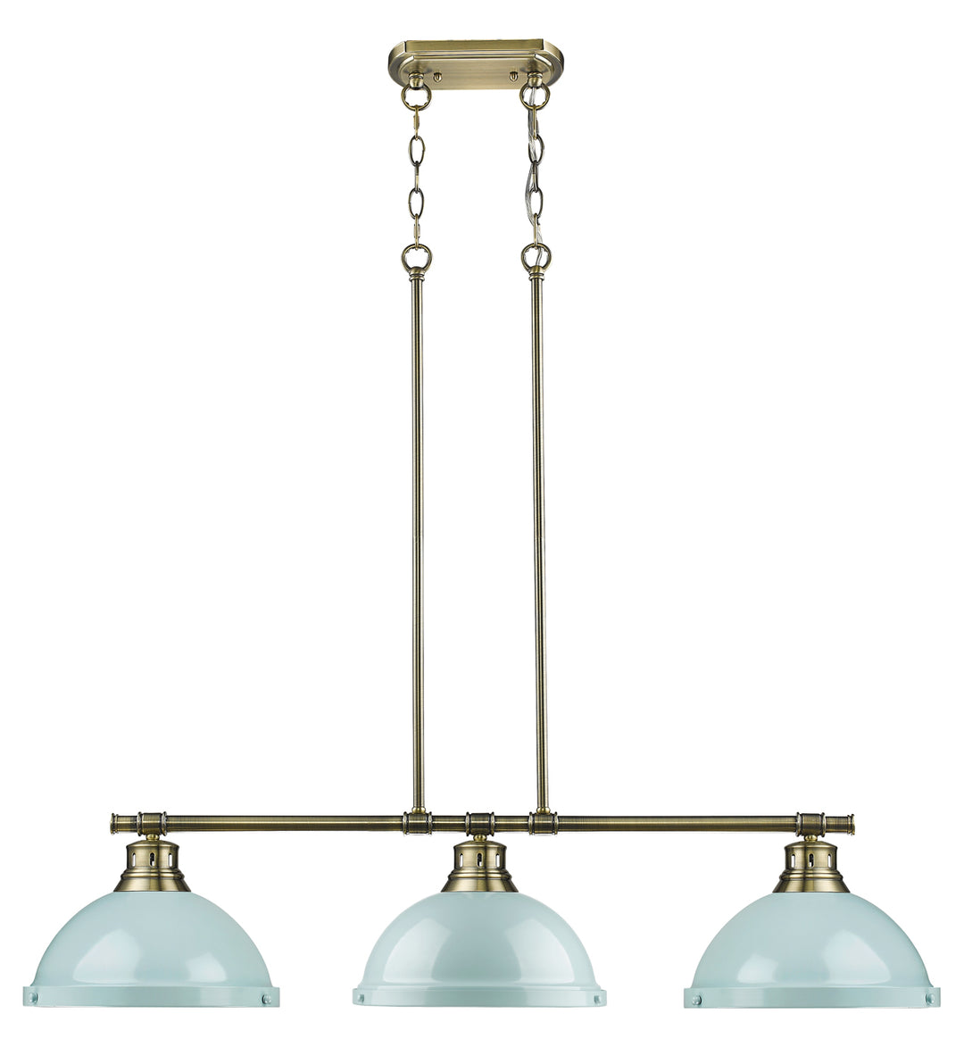 3 Light Linear Pendant by Golden