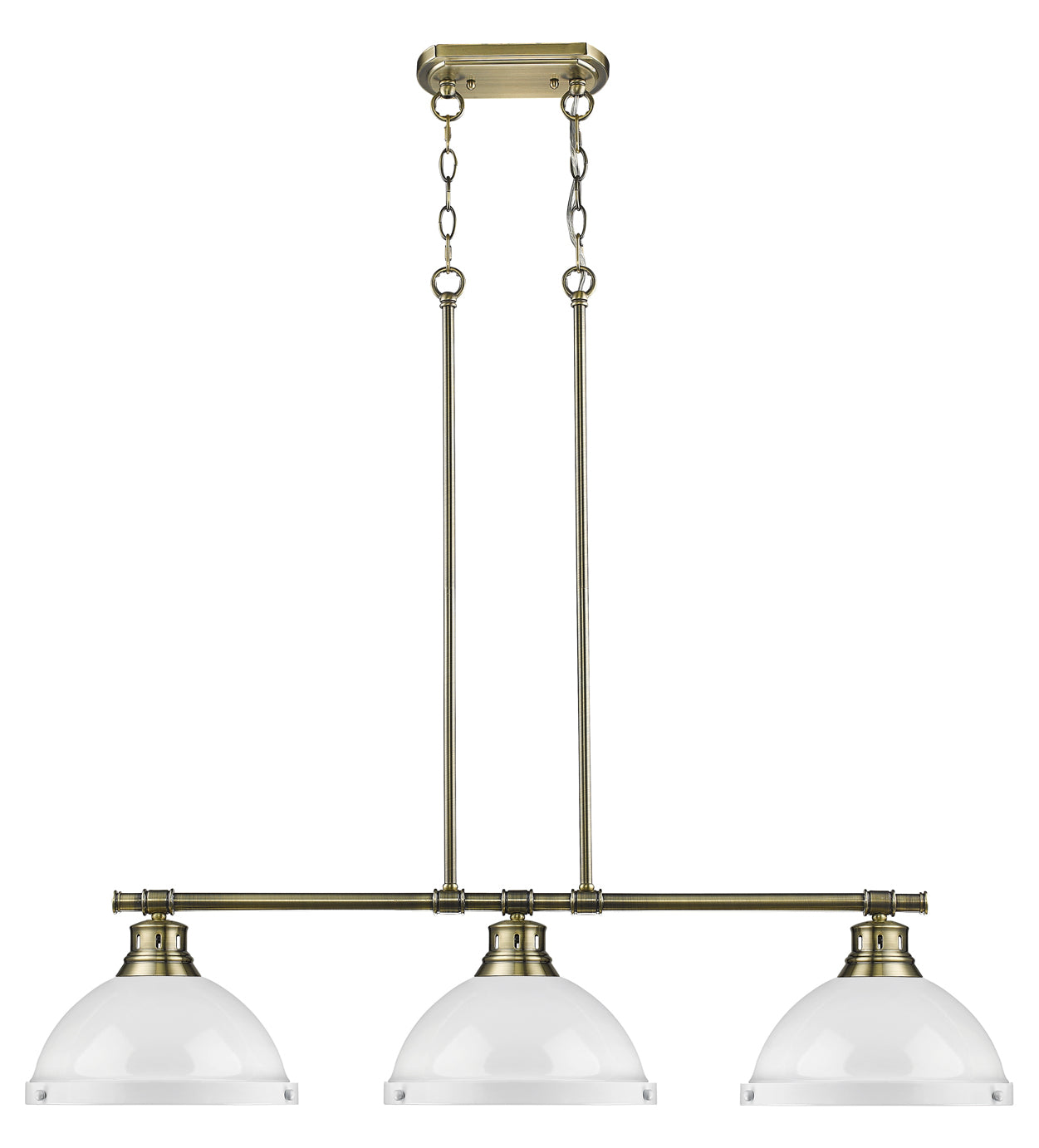 3 Light Linear Pendant by Golden