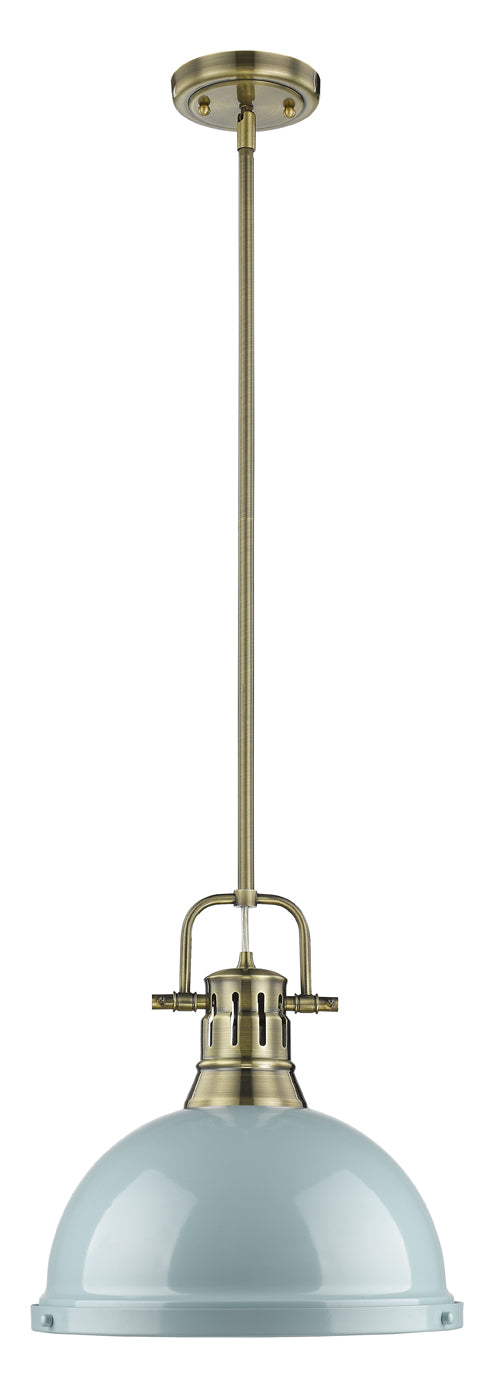 1 Light Pendant With Rod by Golden
