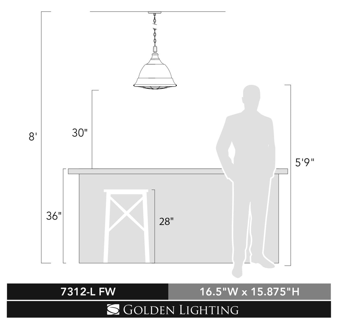 2 Light Pendant