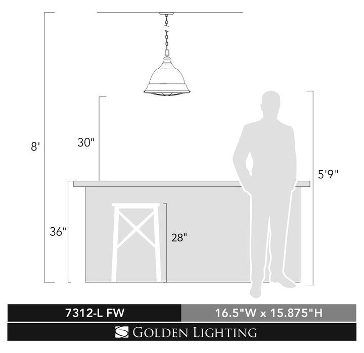 2 Light Pendant