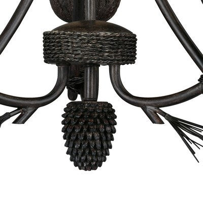3L Mini Chandelier Black Walnut