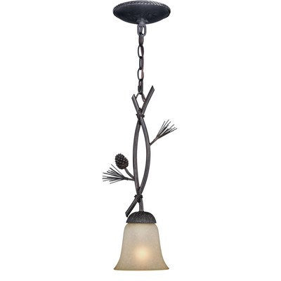 5.75-in Mini Pendant Black Walnut by Vaxcel International