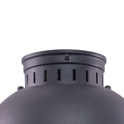 10-in Outdoor Flush Mount Ceiling Light Textured Gray