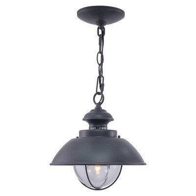 10-in Outdoor Pendant Textured Gray by Vaxcel International