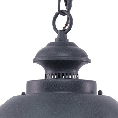 10-in Outdoor Pendant Textured Gray