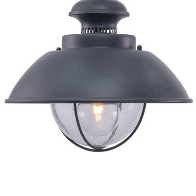 10-in Outdoor Pendant Textured Gray