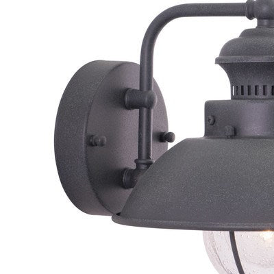 8-in Outdoor Wall Light Textured Gray