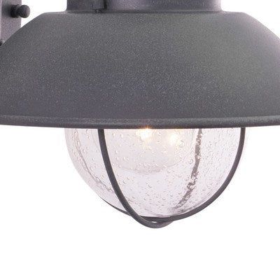 8-in Outdoor Wall Light Textured Gray