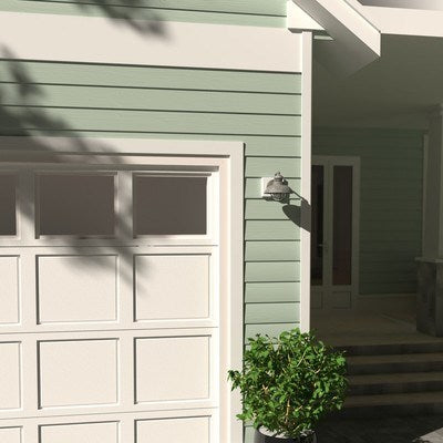 8-in Outdoor Wall Light Textured Gray