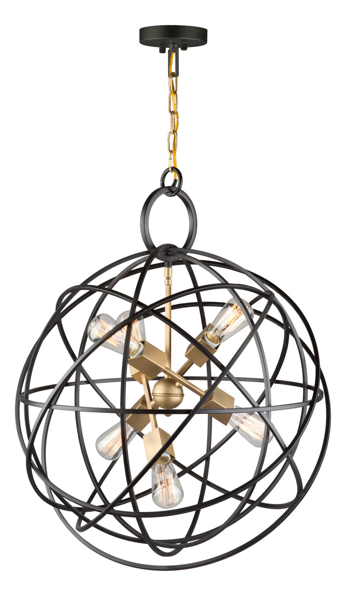 6 Light Chandelier by Artcraft
