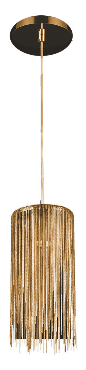 Fountain Ave. Collection Gold Jewelry Square Hanging Fixture by Avenue Lighting