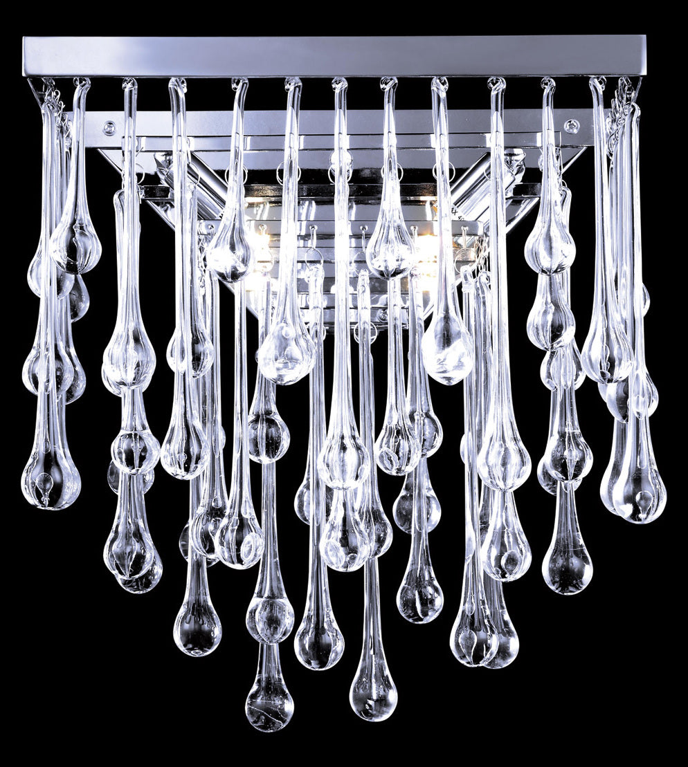 Collection Collection Polish Nickel /Clear Glass Tear Drops Squa by Avenue Lighting