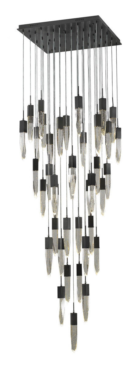 The Aspen Collections Magnificent Cascading Led Points Encased By Hand Polished by Avenue Lighting
