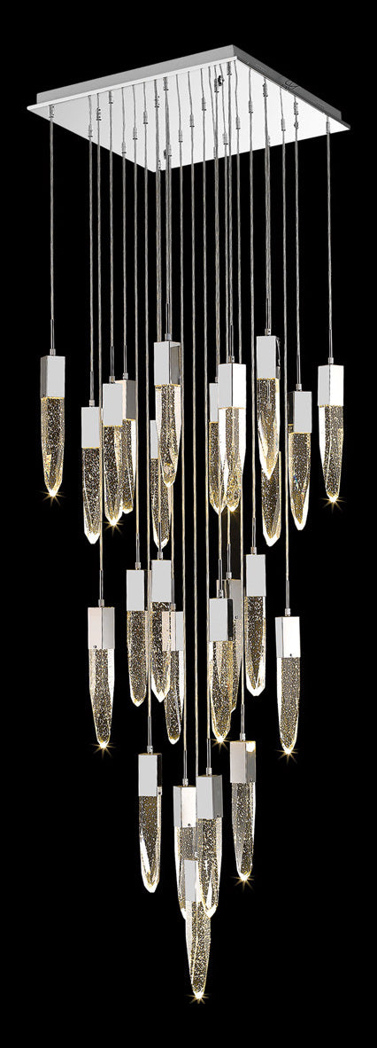 The The Aspen Collections Magnificent Cascading Led Points Encased By Hand Polis by Avenue Lighting