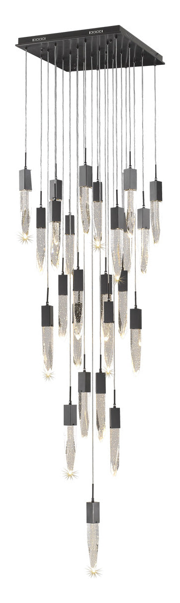 The Aspen  Collections Magnificent Cascading Led Points Encased By Solid Crystal by Avenue Lighting