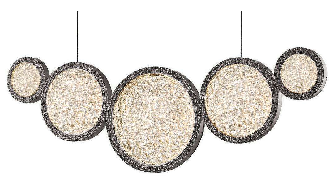 The Bottega Collection Offers A Sleek Round Ring Design This Polished Nickel Fin by Avenue Lighting