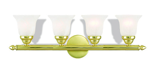 4 Light Polished Brass Bath Light by Livex Lighting