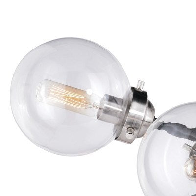 25-in Semi Flush Ceiling Light Satin Nickel and Oil Rubbed Bronze