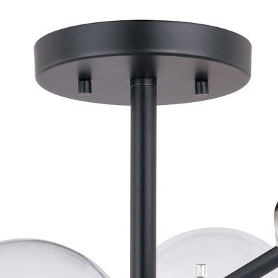 25-in Semi Flush Ceiling Light Satin Nickel and Oil Rubbed Bronze