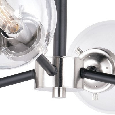 20-in Semi Flush Ceiling Light Satin Nickel and Oil Rubbed Bronze
