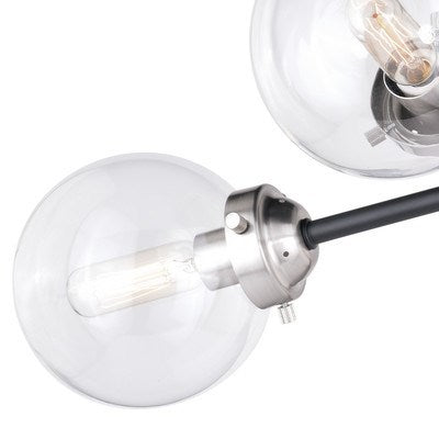 20-in Semi Flush Ceiling Light Satin Nickel and Oil Rubbed Bronze
