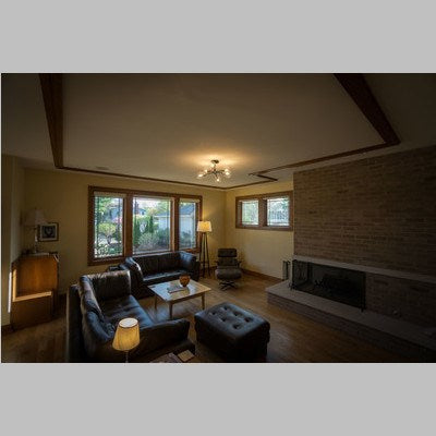 20-in Semi Flush Ceiling Light Satin Nickel and Oil Rubbed Bronze