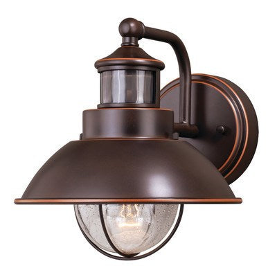 Motion Sensor Dusk to Dawn Outdoor Wall Light Burnished Bronze by Vaxcel International