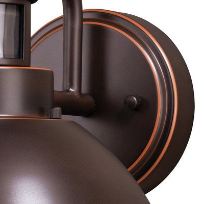 Motion Sensor Dusk to Dawn Outdoor Wall Light Burnished Bronze