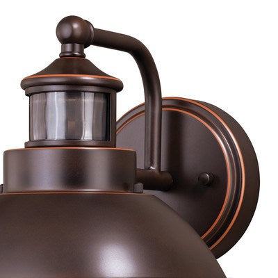 Motion Sensor Dusk to Dawn Outdoor Wall Light Burnished Bronze