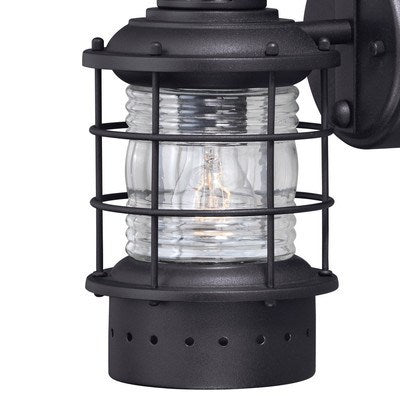 Motion Sensor Dusk to Dawn Outdoor Wall Light Textured Black