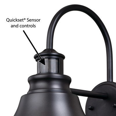 Motion Sensor Dusk to Dawn Outdoor Wall Light Oil Burnished Bronze