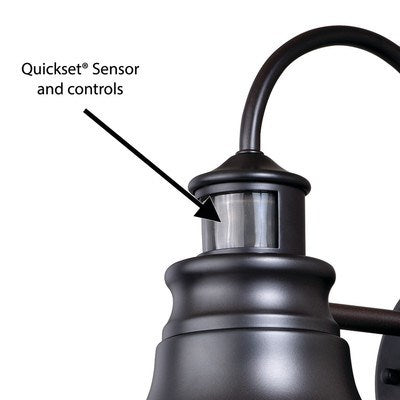Motion Sensor Dusk to Dawn Outdoor Wall Light Oil Burnished Bronze