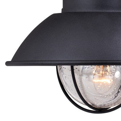 Motion Sensor Dusk to Dawn Outdoor Wall Light Textured Black