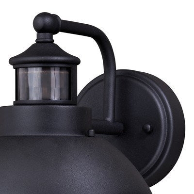 Motion Sensor Dusk to Dawn Outdoor Wall Light Textured Black