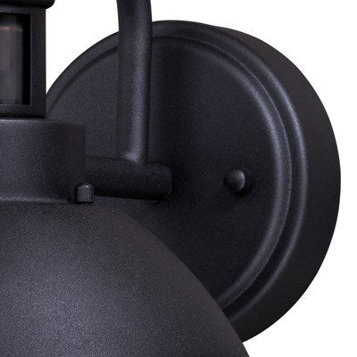 Motion Sensor Dusk to Dawn Outdoor Wall Light Textured Black